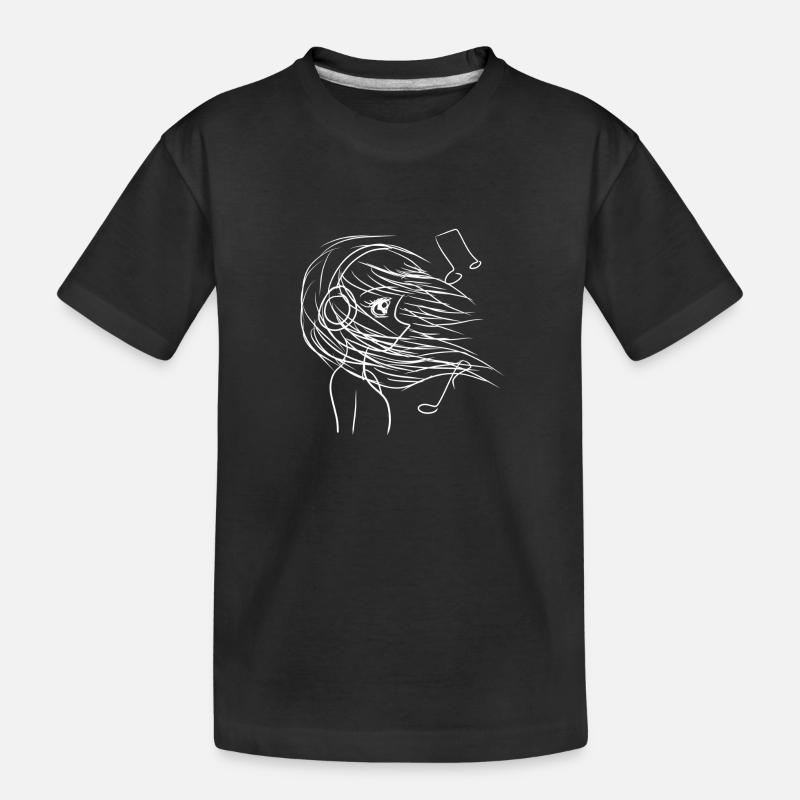 Manga Anime - Kinder Premium Bio T-Shirt - Schwarz