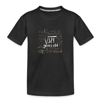 18e anniversaire - racine de 324 - T-shirt bio Premium Enfant - noir - Devant