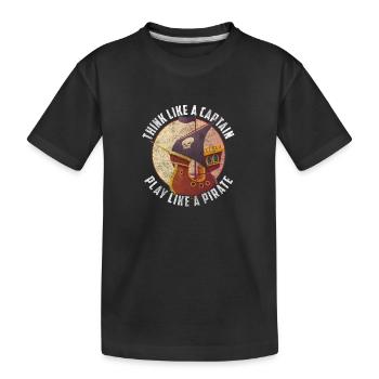 Bateau pirate Chasse au trésor Eye Patch Ship - T-shirt bio Premium Enfant - noir - Devant