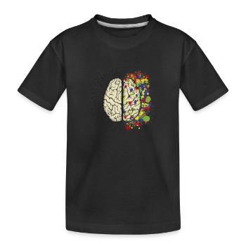 Cerveau cpu - T-shirt bio Premium Enfant - noir - Devant