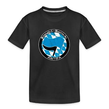 antifa - Kinder Premium Bio T-Shirt - Schwarz - Vorne