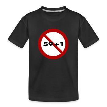 N° 59+1 - T-shirt bio Premium Enfant - noir - Devant