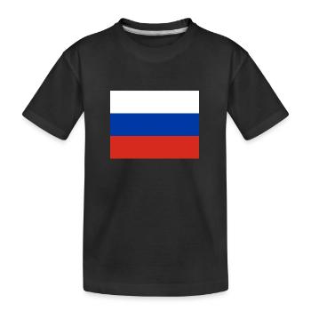 russia - Kids' Premium Organic T-Shirt - black - Front