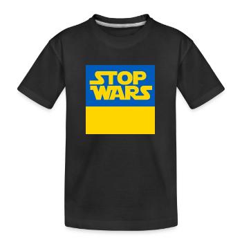 Ukraine - Kids' Premium Organic T-Shirt - black - Front