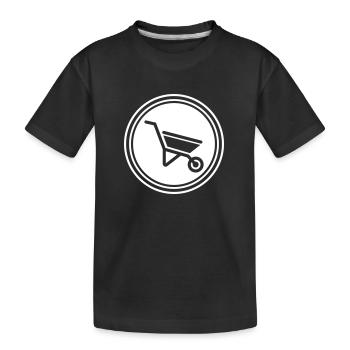 Symbole de brouette - T-shirt bio Premium Enfant - noir - Devant