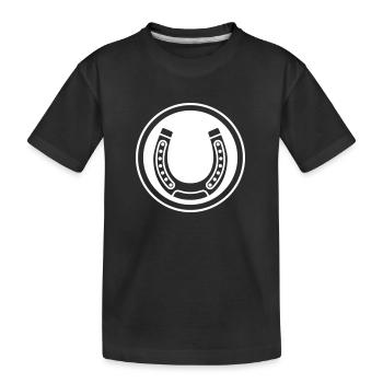 Symbole en fer à cheval - T-shirt bio Premium Enfant - noir - Devant