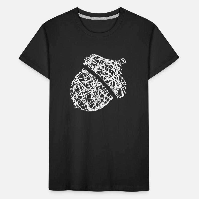 Hazelnut Nut Doodle Gift Idea Kids' Premium Organic T-Shirt