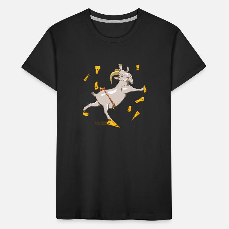 Climbing goat rocks Kids' Premium Organic T-Shirt