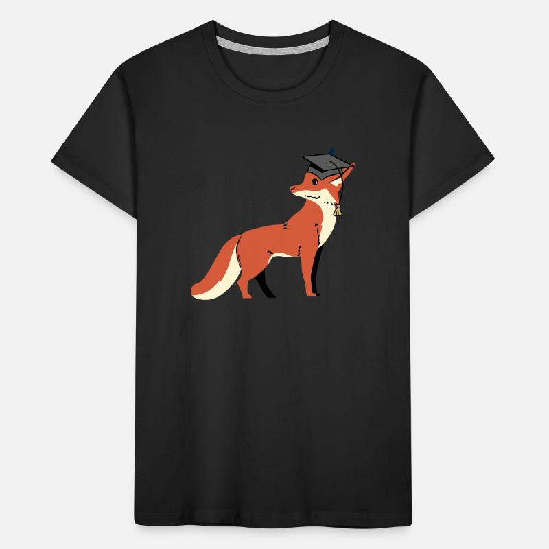 fox wisdom wise scholar learn wise Kids' Premium Organic T-Shirt