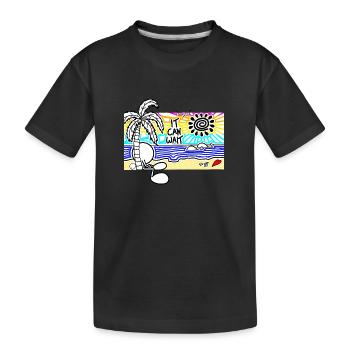 Il peut attendre sunset Doodle - T-shirt bio Premium Enfant - noir - Devant