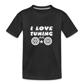 Auto - Kinder Premium Bio T-Shirt - Schwarz - Vorne