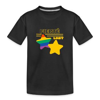FIERTÉ LGBT - T-shirt bio Premium Enfant - noir - Devant
