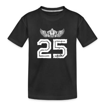 25 Couronne numérique - T-shirt bio Premium Enfant - noir - Devant