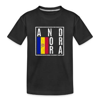Andorre - T-shirt bio Premium Enfant - noir - Devant