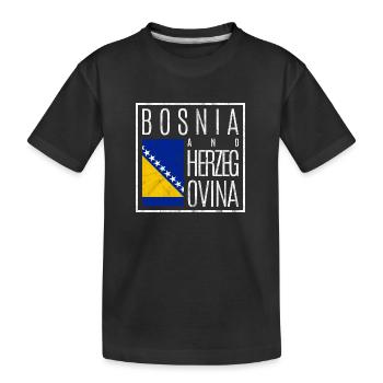 Bosnie-Herzégovine - T-shirt bio Premium Enfant - noir - Devant