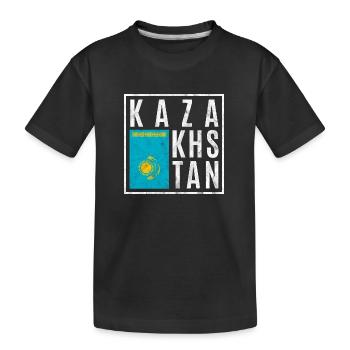 Kazakhstan - T-shirt bio Premium Enfant - noir - Devant