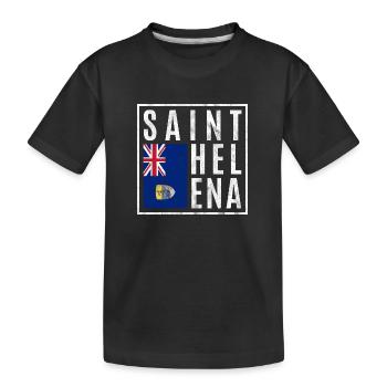Sainte-Hélène - T-shirt bio Premium Enfant - noir - Devant