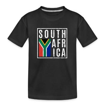 Afrique du Sud - T-shirt bio Premium Enfant - noir - Devant