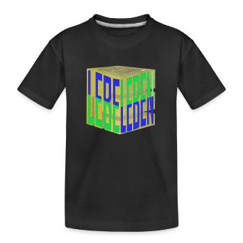 Lebe Dein Leben - Würfel - Kinder Premium Bio T-Shirt - Schwarz - Vorne