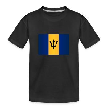 Drapeau de la Barbade - T-shirt bio Premium Enfant - noir - Devant