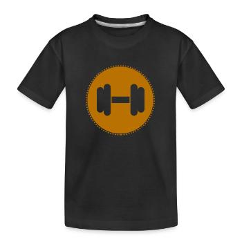 Musculation - Haltérophilie - Fitness - Entraînement - T-shirt bio Premium Enfant - noir - Devant