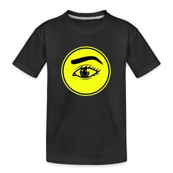 Symbole de l’œil - T-shirt bio Premium Enfant - noir - Devant