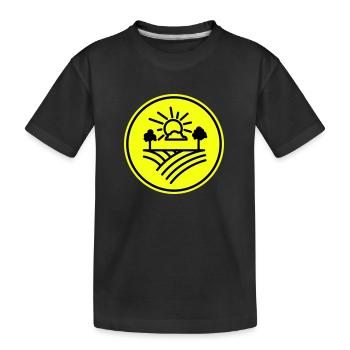Farm Landwirt - Kinder Premium Bio T-Shirt - Schwarz - Vorne