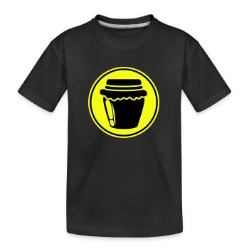 Abeille symbole miel - T-shirt bio Premium Enfant - noir - Devant