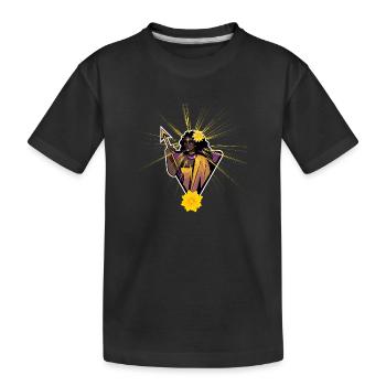 Krieger - Kinder Premium Bio T-Shirt - Schwarz - Vorne