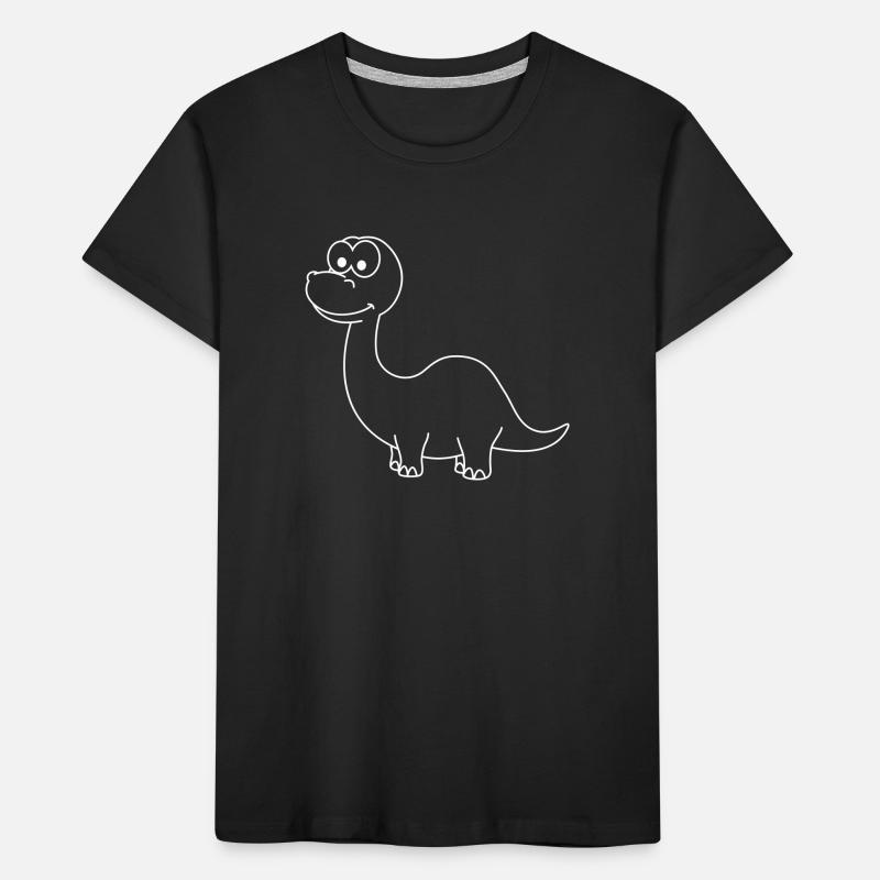 Dinosaur brontosaurus Comic Kids' Premium Organic T-Shirt