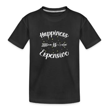 Happy Happiness Énergie de vie - T-shirt bio Premium Enfant - noir - Devant