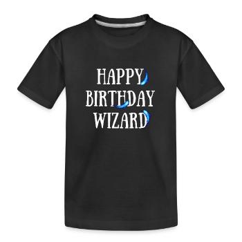 Happy Birthday Wizard - T-shirt bio Premium Enfant - noir - Devant