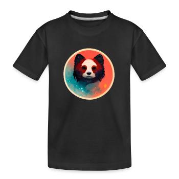 Bear - Kids' Premium Organic T-Shirt - black - Front