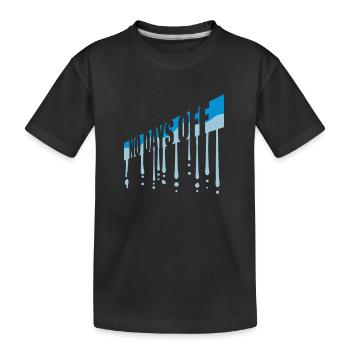 no days off quote - Kids' Premium Organic T-Shirt - black - Front