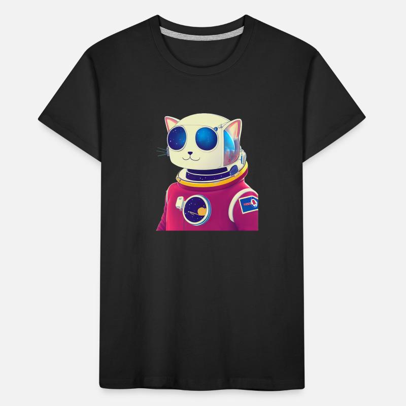 Chat de l’espace T-shirt bio Premium Enfant