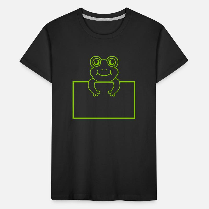 Shield show comic frog Kids' Premium Organic T-Shirt