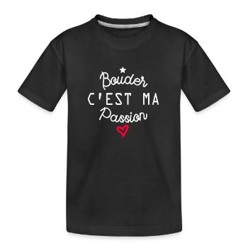 bouder c est ma passion - T-shirt bio Premium Enfant - noir - Devant
