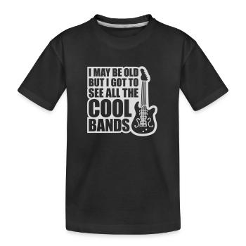 Je suis peut-être vieux - T-shirt bio Premium Enfant - noir - Devant