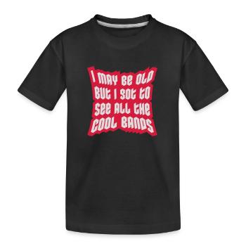 Je suis peut-être vieux - T-shirt bio Premium Enfant - noir - Devant