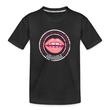 Mon visage le fera certainement - T-shirt bio Premium Enfant - noir - Devant
