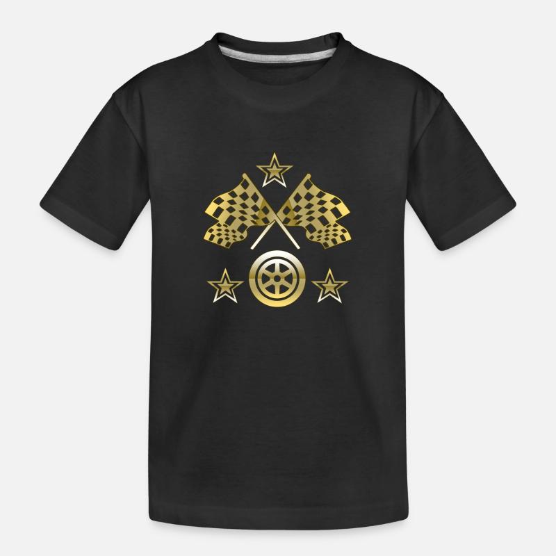 Auto - Kinder Premium Bio T-Shirt - Schwarz