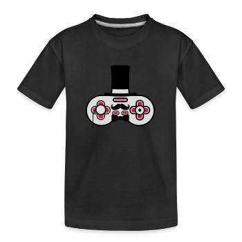 Gentlemen alter Controller Retro - Kinder Premium Bio T-Shirt - Schwarz - Vorne