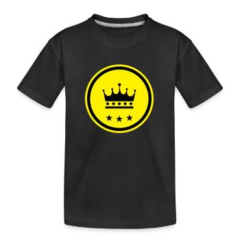 Symbole de la couronne - T-shirt bio Premium Enfant - noir - Devant
