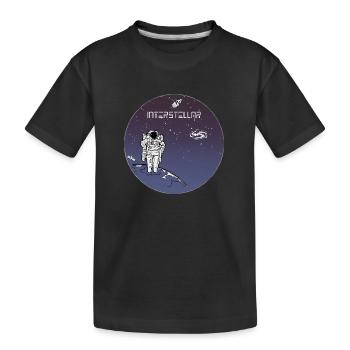 Interstellaire astronaute en orbite - T-shirt bio Premium Enfant - noir - Devant