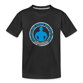 Citation de discipline sur la motivation - T-shirt bio Premium Enfant - noir - Devant