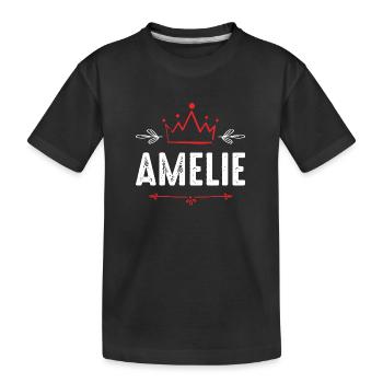 Amélie - T-shirt bio Premium Enfant - noir - Devant