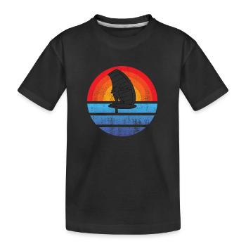 Windsurfer Surf Kitesurfer Windsurfer Windsurfing Cadeau - T-shirt bio Premium Enfant - noir - Devant