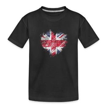 Angleterre Royaume-Uni Londres Anglais britannique Royaume-Uni - T-shirt bio Premium Enfant - noir - Devant