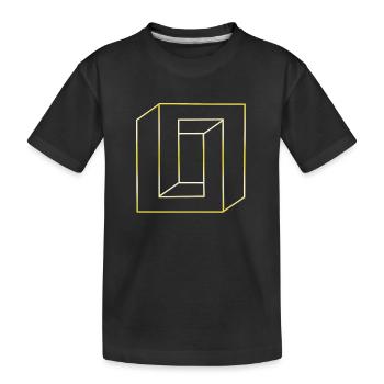 optik - Kinder Premium Bio T-Shirt - Schwarz - Vorne