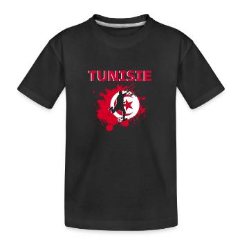Tunisie Football 2022 supporter de Tunisie foot - T-shirt bio Premium Enfant - noir - Devant